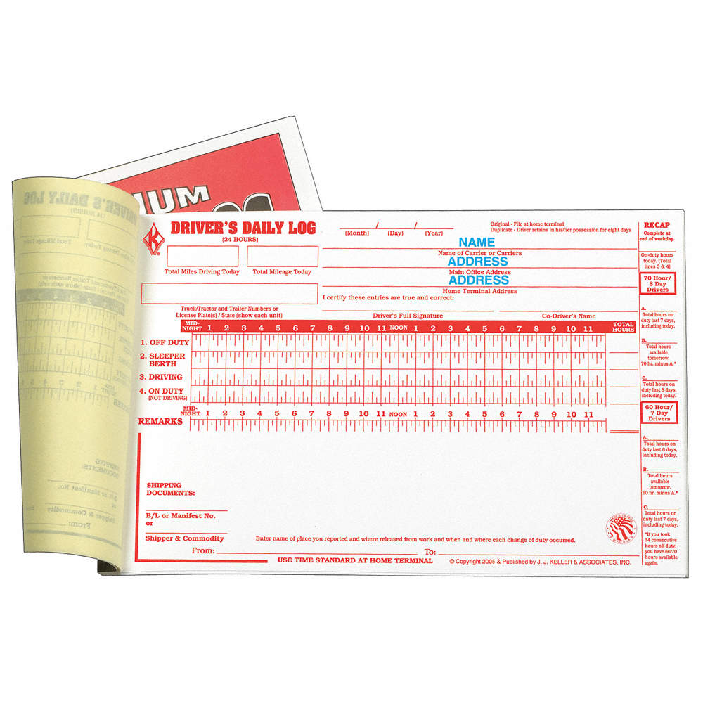 CANADIAN DRIVER'S DAILY LOG BOOK